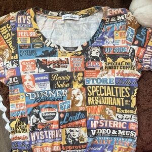 RARE Hysteric Glamour Graphic Print Long Dress